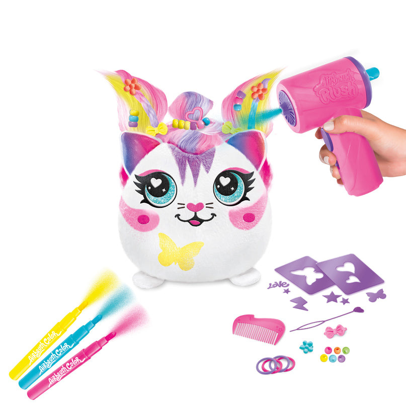 AIRBRUSH Hair´iffic õhupintsliga pehme loom Squish Pal