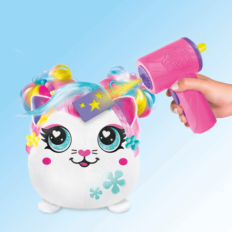 AIRBRUSH Hair´iffic õhupintsliga pehme loom Squish Pal