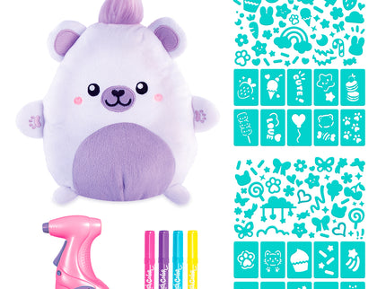 AIRBRUSH PLUSH Pehme mänguasi õhupintsliga Kawaii Bear 25 cm