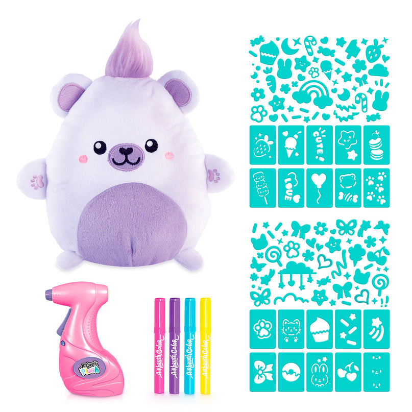 AIRBRUSH PLUSH Pehme mänguasi õhupintsliga Kawaii Bear 25 cm