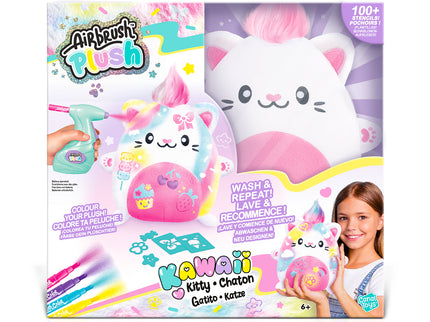 AIRBRUSH PLUSH Pehme mänguasi õhupintsliga Kawaii Kitty 25 cm