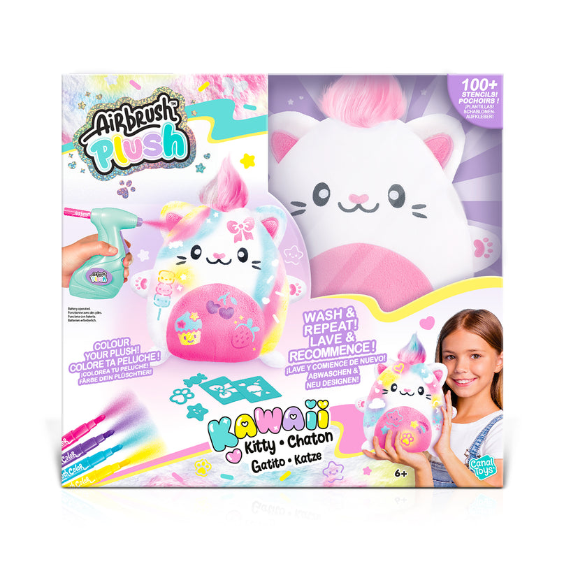 AIRBRUSH PLUSH Pehme mänguasi õhupintsliga Kawaii Kitty 25 cm