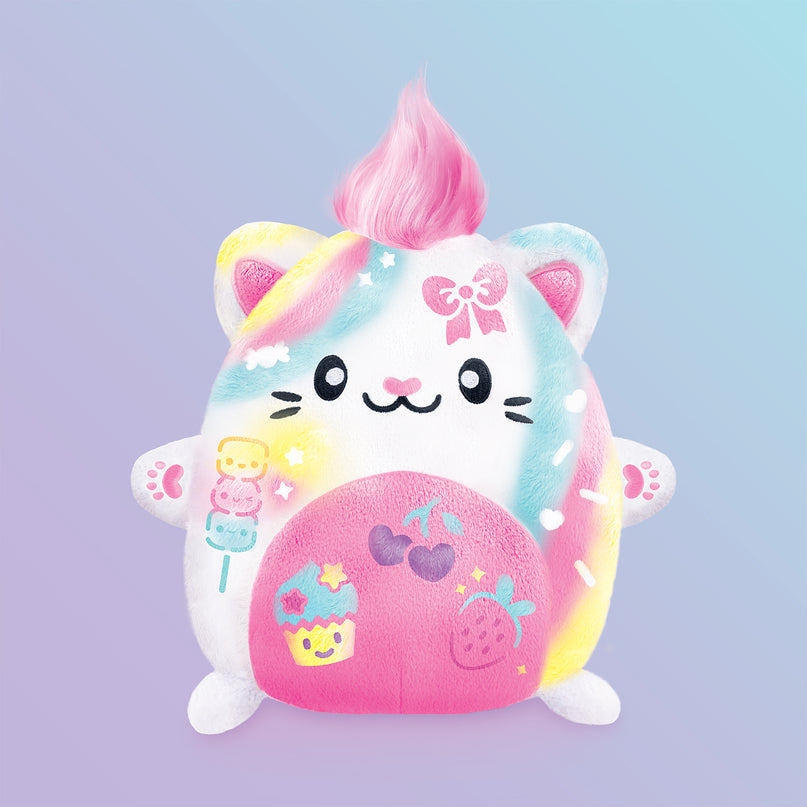 AIRBRUSH PLUSH Pehme mänguasi õhupintsliga Kawaii Kitty 25 cm