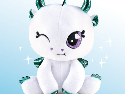 AIRBRUSH PLUSH Pehme mänguasi õhupintsliga Draakon, 25 cm