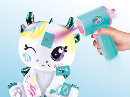 AIRBRUSH PLUSH Pehme mänguasi õhupintsliga Draakon, 25 cm