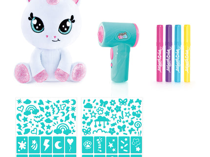 AIRBRUSH PLUSH Pehme mänguasi õhupintsliga Sparkle Unicorn, 25 cm