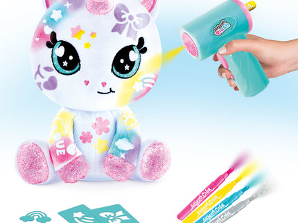 AIRBRUSH PLUSH Pehme mänguasi õhupintsliga Sparkle Unicorn, 25 cm