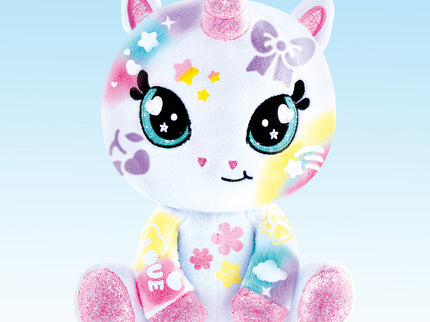 AIRBRUSH PLUSH Pehme mänguasi õhupintsliga Sparkle Unicorn, 25 cm