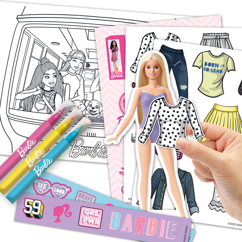 Barbie kleepsudega tegevuskomplekt