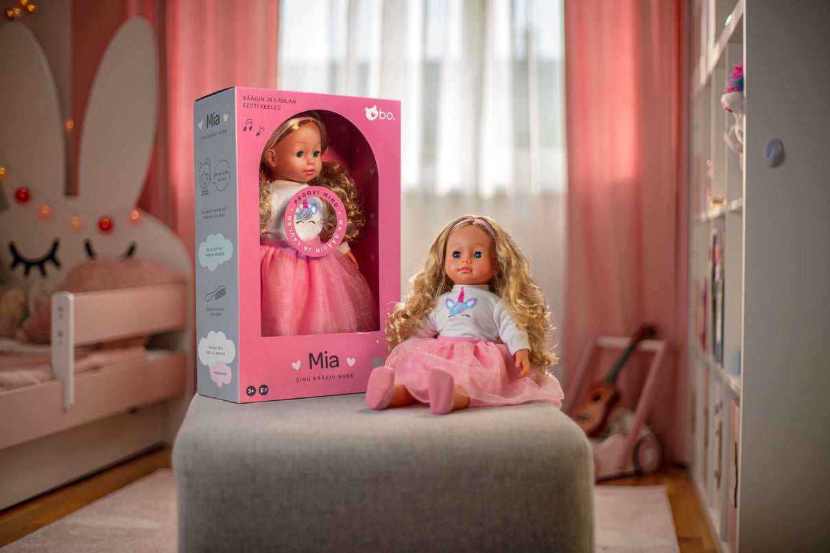 bo. Interaktiivne nukk Mia (räägib eesti keeles), 40 cm
