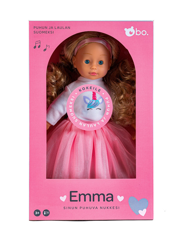 bo. Interaktiivne nukk "Emma" (räägib soome keelt), 40 cm
