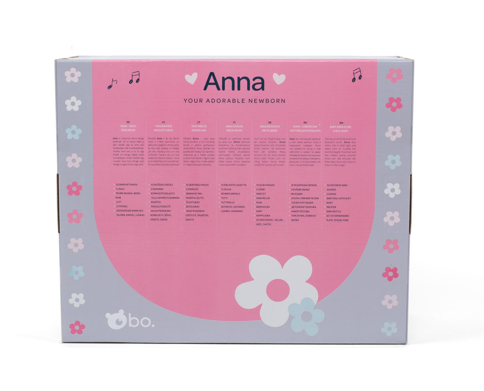 bo. Interaktiivne beebinukk Anna, 42 cm