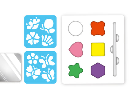 AVENIR Näomaalingute komplekt šabloonidega