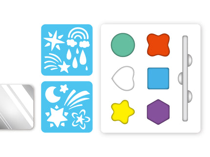 AVENIR Näomaalingute komplekt šabloonidega