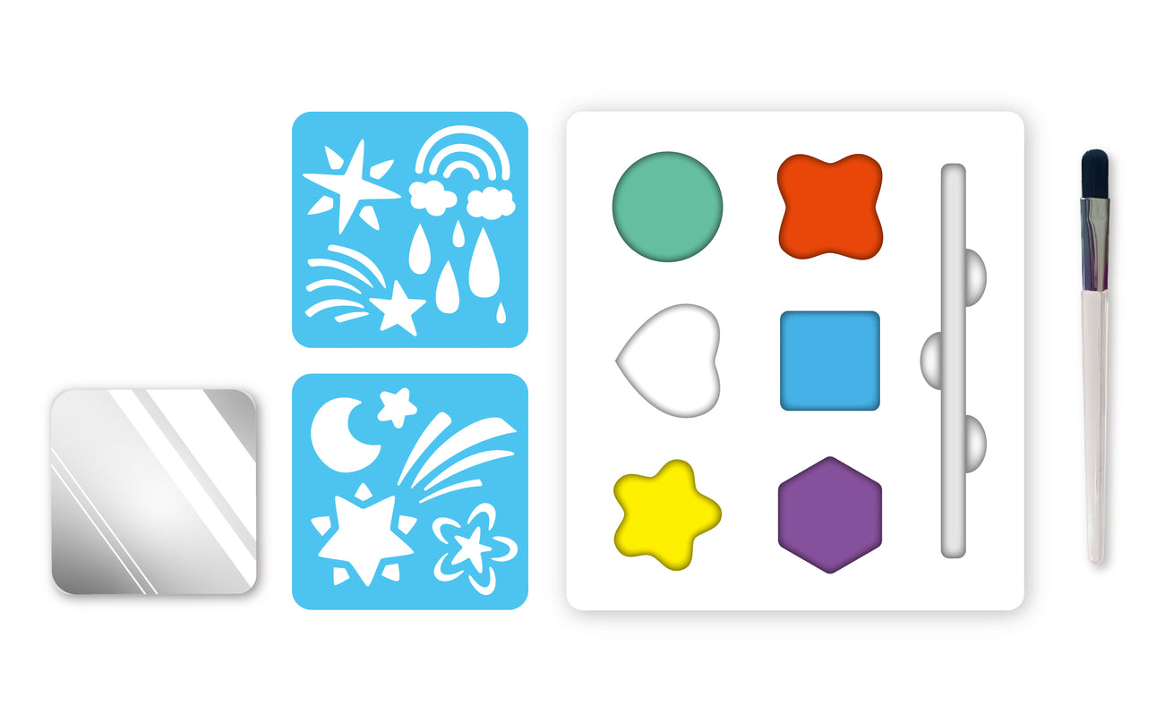 AVENIR Näomaalingute komplekt šabloonidega