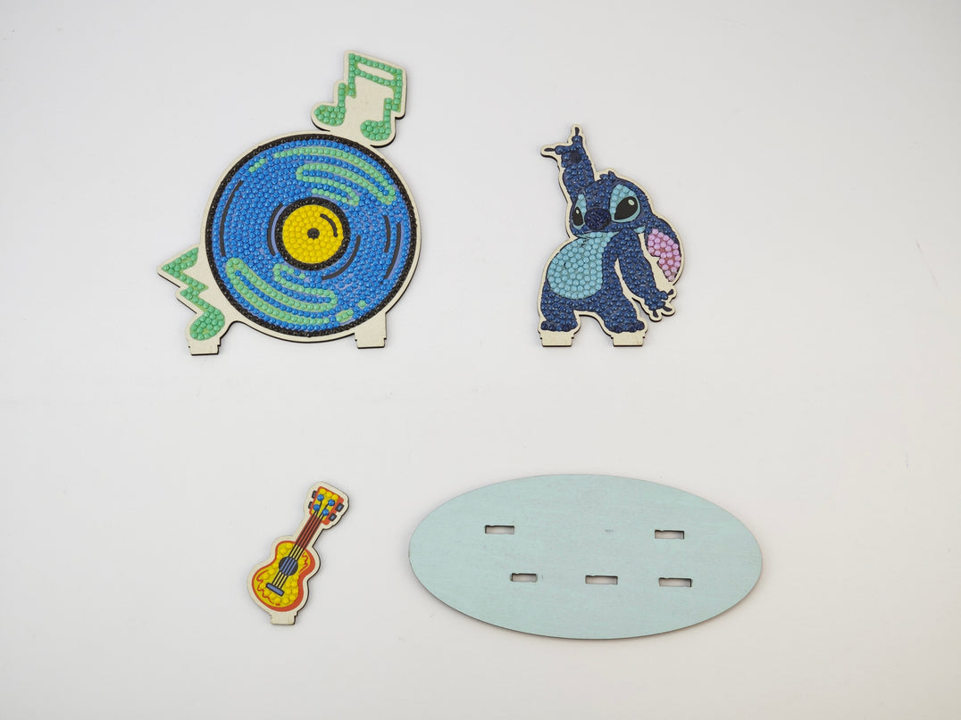 DISNEY STITCH Crystal Art 3D teemantpilt Muusik Stitch