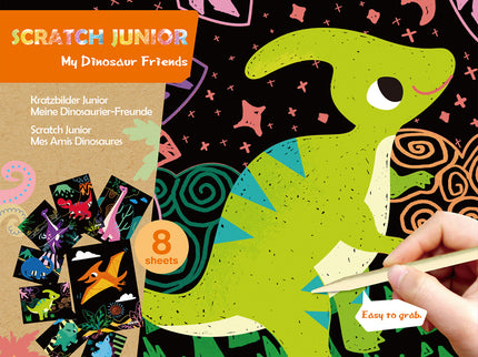 AVENIR Kraapimismäng väikelastele: Dinosaurused