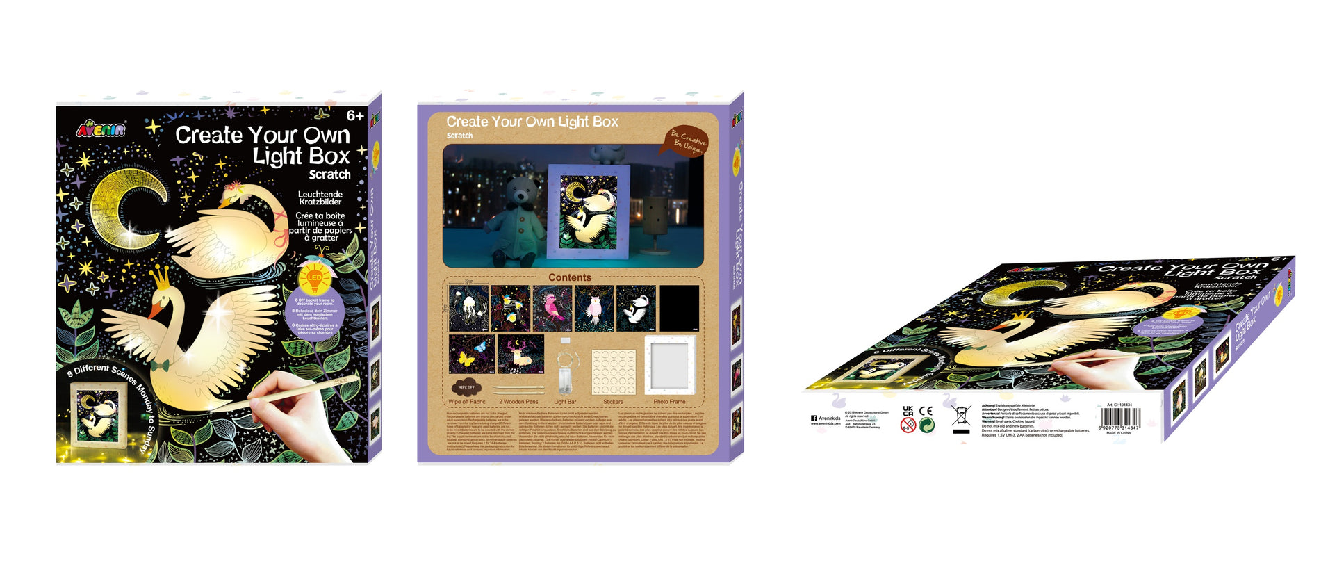 AVENIR Kraapimiskomplekt: Loo oma valguskast