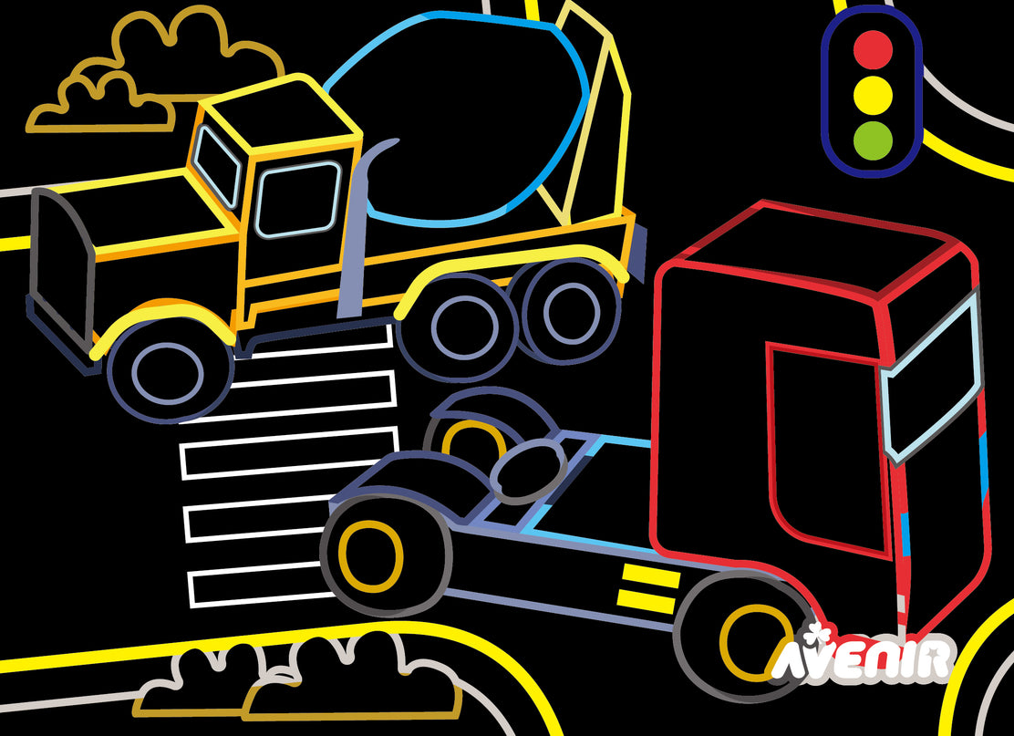 AVENIR kraapimiskomplekt Ehitusmasinad