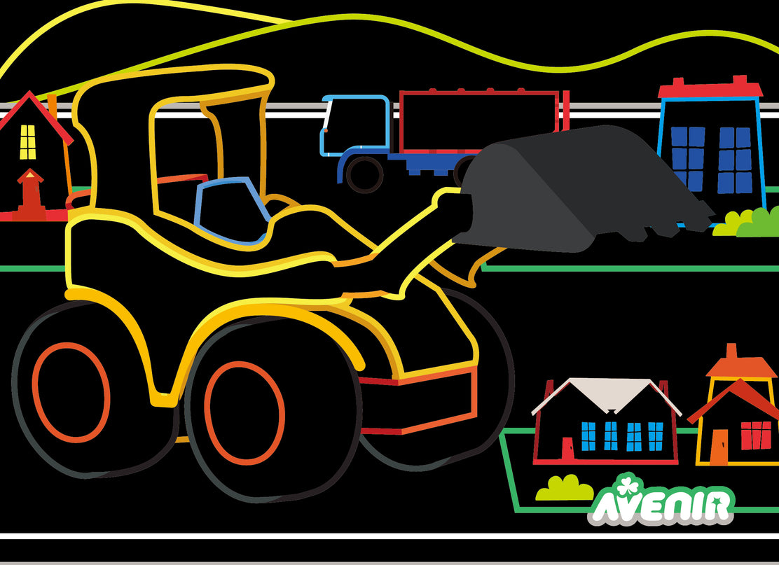 AVENIR kraapimiskomplekt Ehitusmasinad