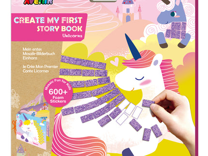 AVENIR Kraapimismäng Looge oma esimene juturaamat: Mosaiik lastele - Ükssarvikud