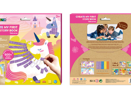 AVENIR Kraapimismäng Looge oma esimene juturaamat: Mosaiik lastele - Ükssarvikud