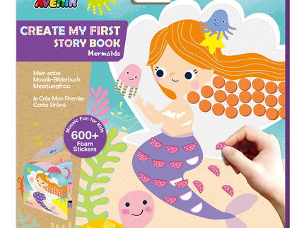 AVENIR Kraapimismäng. Looge oma esimene juturaamat: Mosaiik lastele - Merineitsi