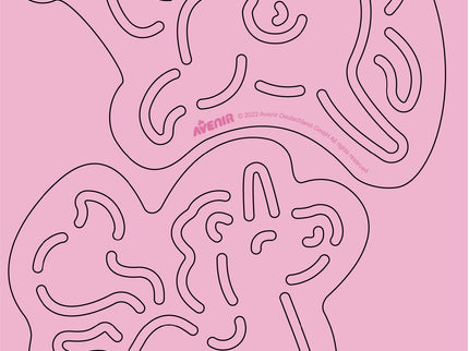 AVENIR Kraapimiskomplekt šablooniga Ükssarvikud