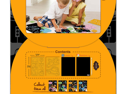 AVENIR Kraapimiskomplekt šablooniga Transport