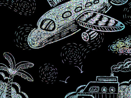 AVENIR Kraapimiskomplekt šablooniga Transport