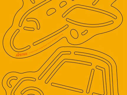 AVENIR Kraapimiskomplekt šablooniga Transport