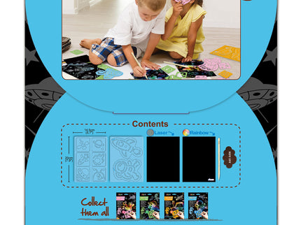 AVENIR Kraapimiskomplekt šablooniga Kosmos