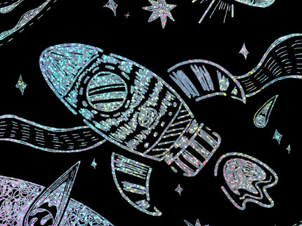 AVENIR Kraapimiskomplekt šablooniga Kosmos