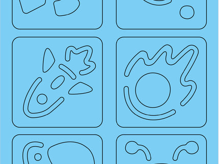 AVENIR Kraapimiskomplekt šablooniga Kosmos