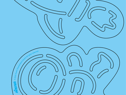 AVENIR Kraapimiskomplekt šablooniga Kosmos