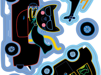 AVENIR kraapimiskomplekt Autod