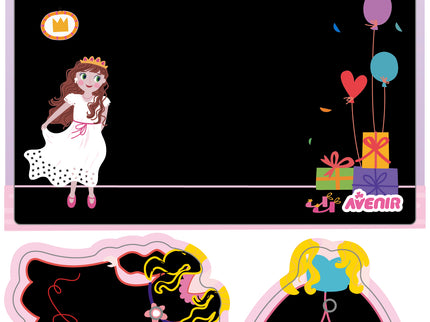 AVENIR kraapimiskomplekt Printsessid