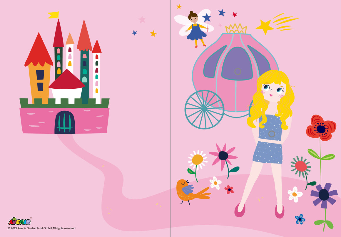 AVENIR kraapimiskomplekt Printsessid