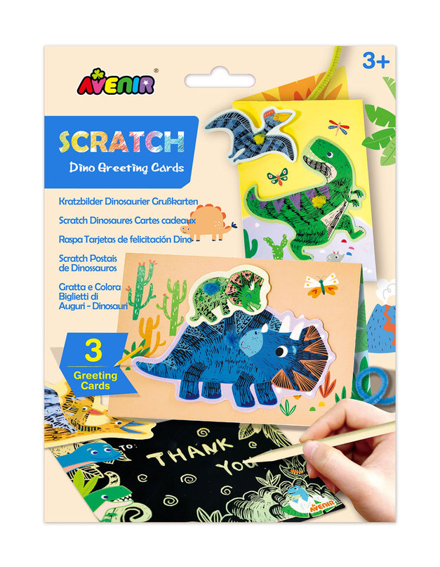 AVENIR kraapimiskomplekt Dinosaurused