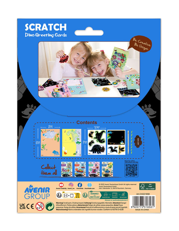 AVENIR kraapimiskomplekt Dinosaurused