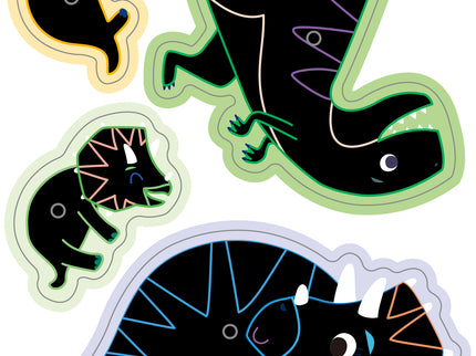 AVENIR kraapimiskomplekt Dinosaurused