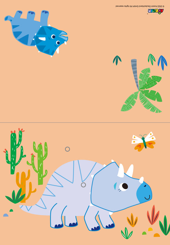 AVENIR kraapimiskomplekt Dinosaurused