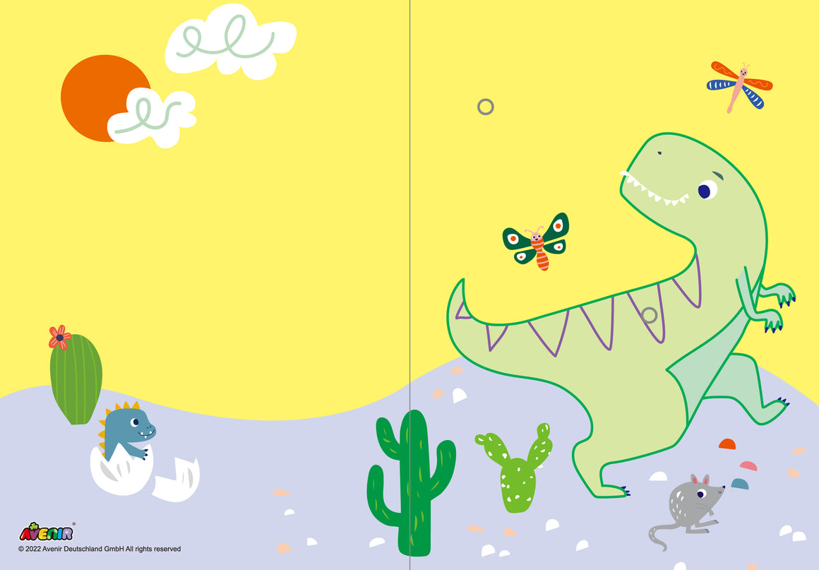 AVENIR kraapimiskomplekt Dinosaurused