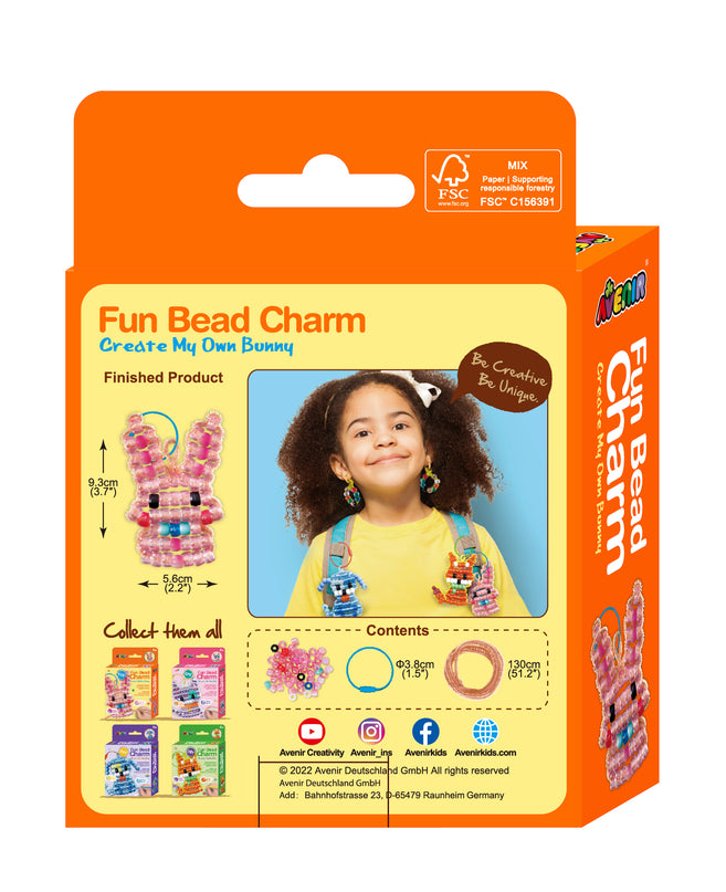 AVENIR Lõbus helmestega ripats: looge omaenda jänku