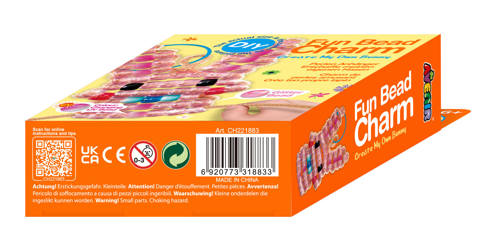 AVENIR Lõbus helmestega ripats: looge omaenda jänku