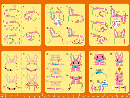 AVENIR Lõbus helmestega ripats: looge omaenda jänku