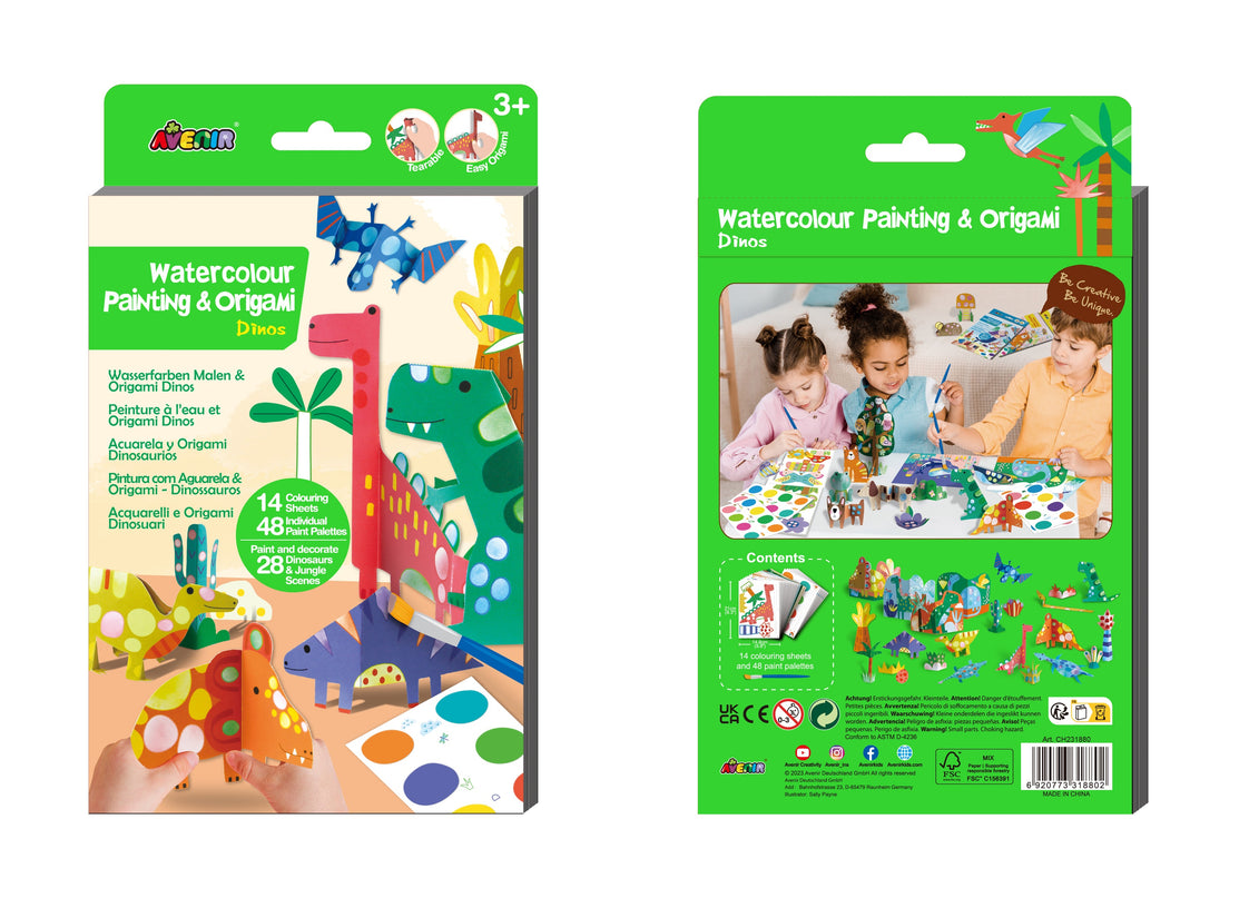AVENIR Akvarellmaalimine ja origami: Dinosaurused
