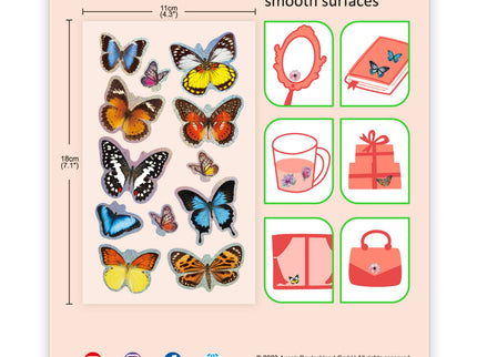 AVENIR 3D kleepsud Liblikad