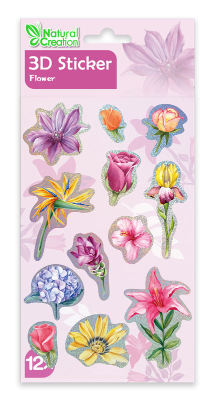 AVENIR 3D kleepsud Lilled