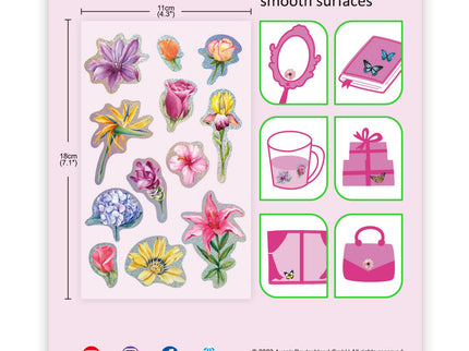 AVENIR 3D kleepsud Lilled